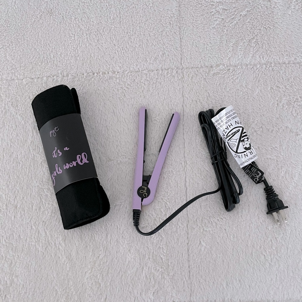 PYT MINI CERAMIC HAIR STRAIGHTENING IRON PURPLE